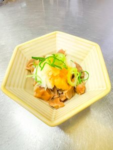 砥堀_砂肝ねぎポン酢2
